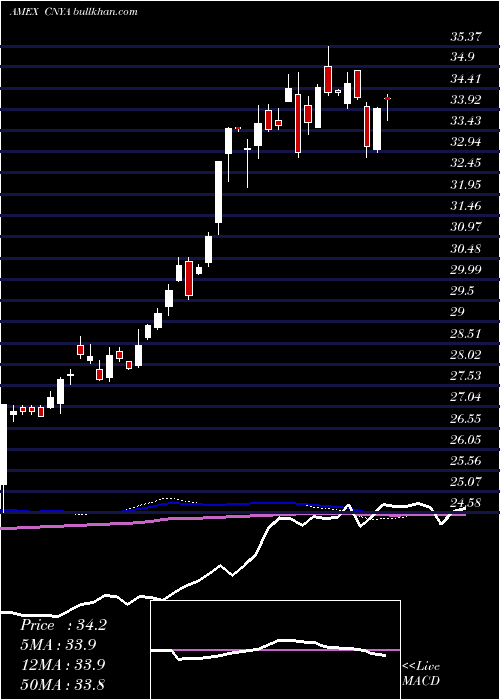  weekly chart IsharesMsci