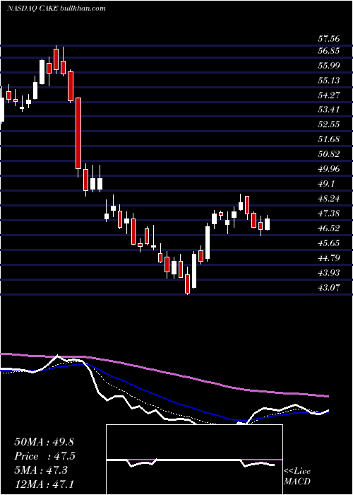  Daily chart CheesecakeFactory