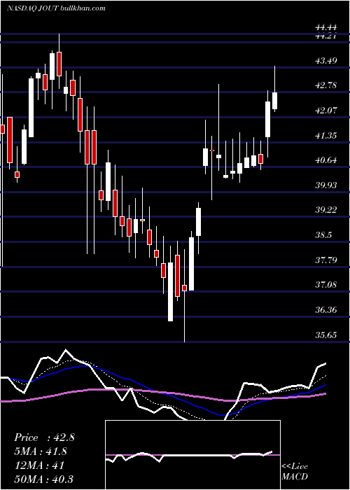  Daily chart JohnsonOutdoors