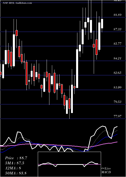  Daily chart MeghmaniOrganics