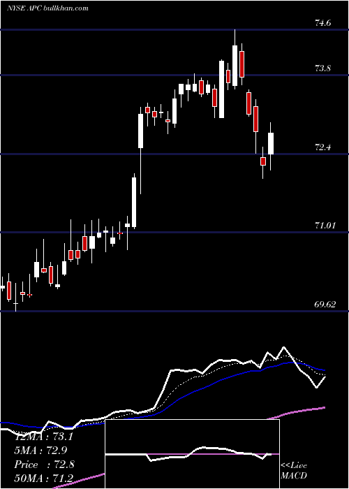  Daily chart AnadarkoPetroleum