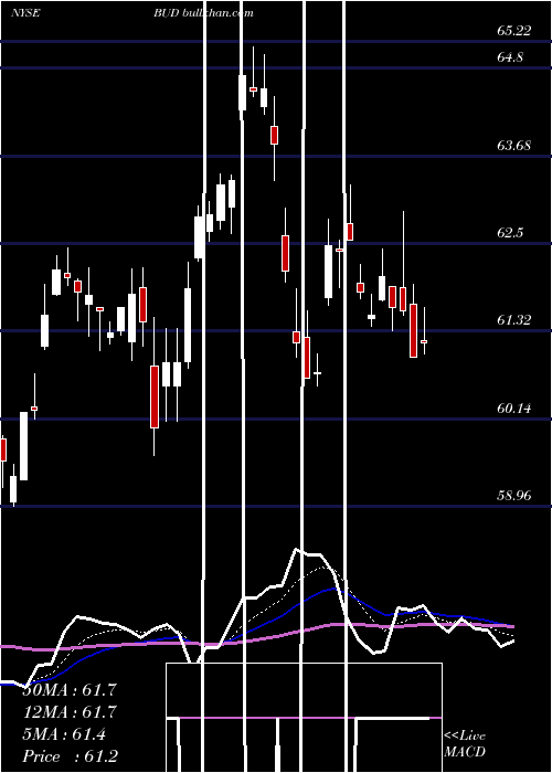  Daily chart AnheuserBusch