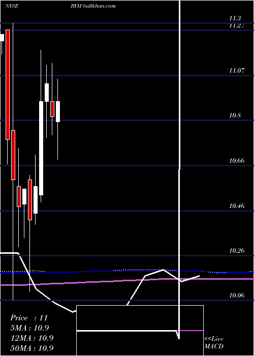  monthly chart BlackrockMunicipal