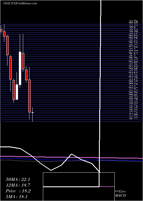  monthly chart EnergizerHoldings