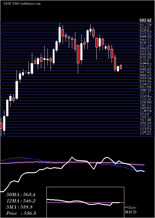  weekly chart ThermoFisher