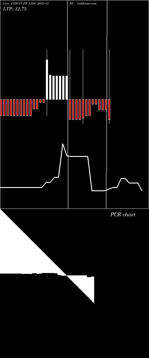  option chart CYIENT PE 1100 2025-12-30 