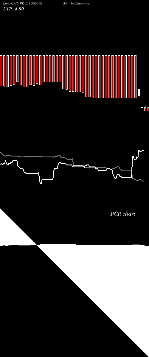  option chart GAIL PE 161 2026-02-24 