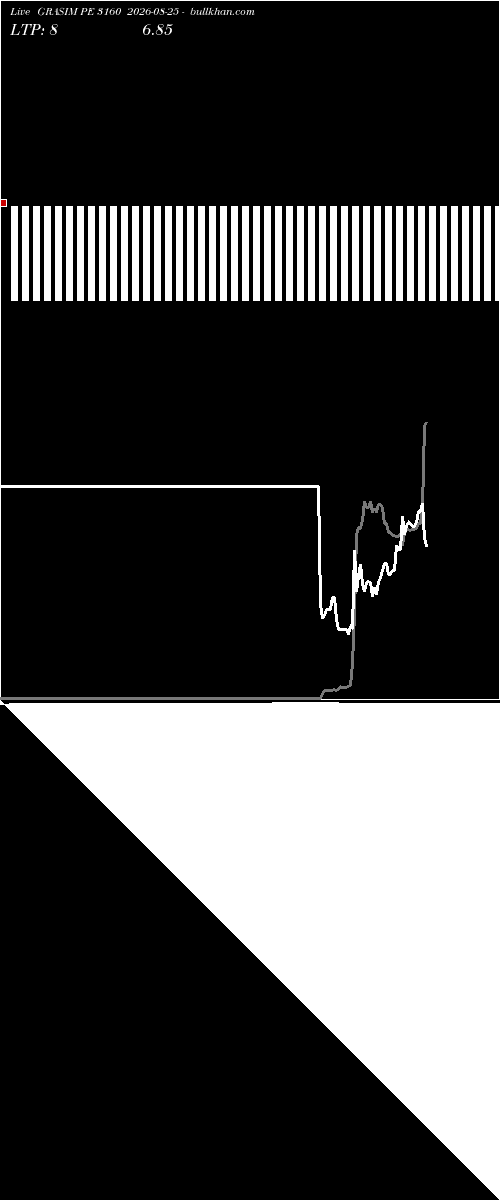  option chart GRASIM PE 3160 2026-08-25 