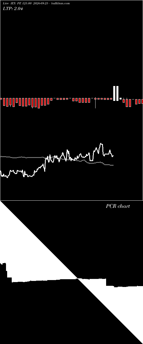  option chart IEX PE 125.00 2026-08-25 