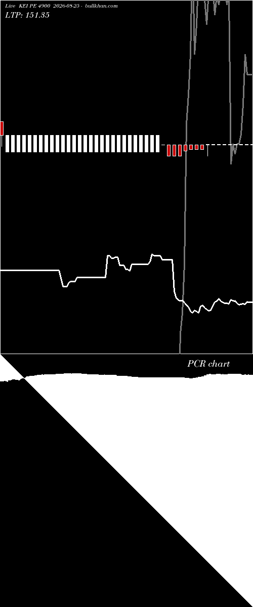  option chart KEI PE 4900 2026-08-25 