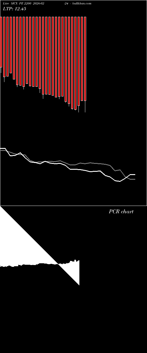  option chart MCX PE 2200 2026-02-24 