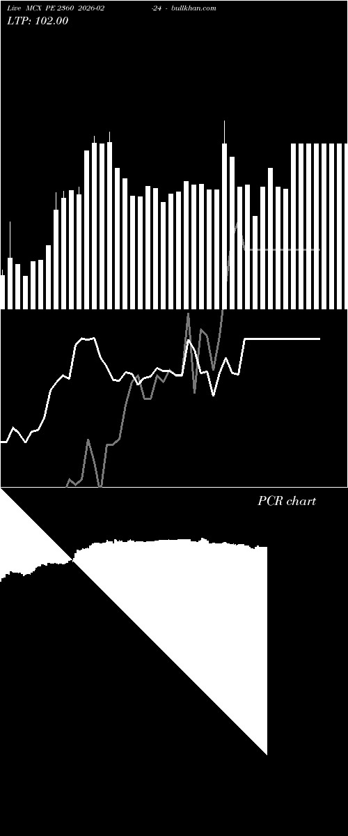 option chart MCX PE 2360 2026-02-24 