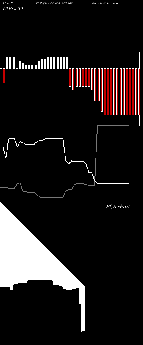  option chart PATANJALI PE 490 2026-02-24 