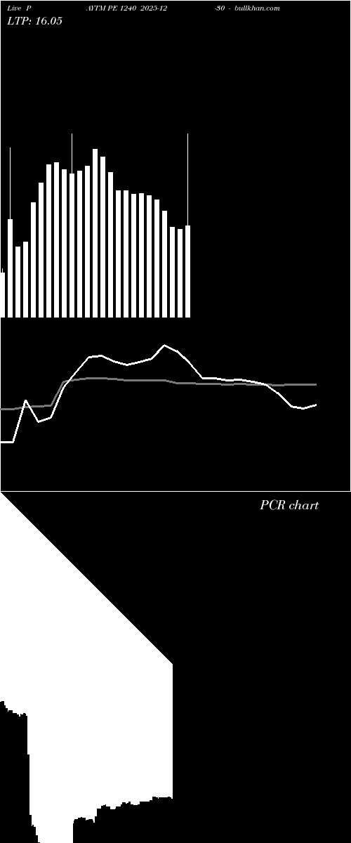  option chart PAYTM PE 1240 2025-12-30 