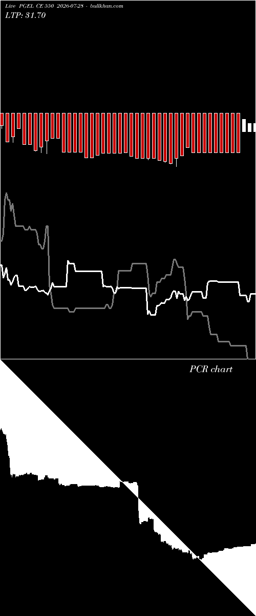  option chart PGEL CE 550 2026-07-28 