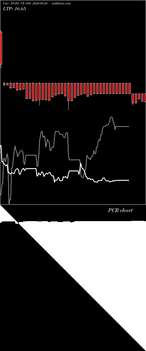  option chart PGEL CE 560 2026-05-26 
