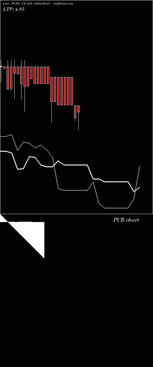  option chart PGEL CE 650 2026-08-25 