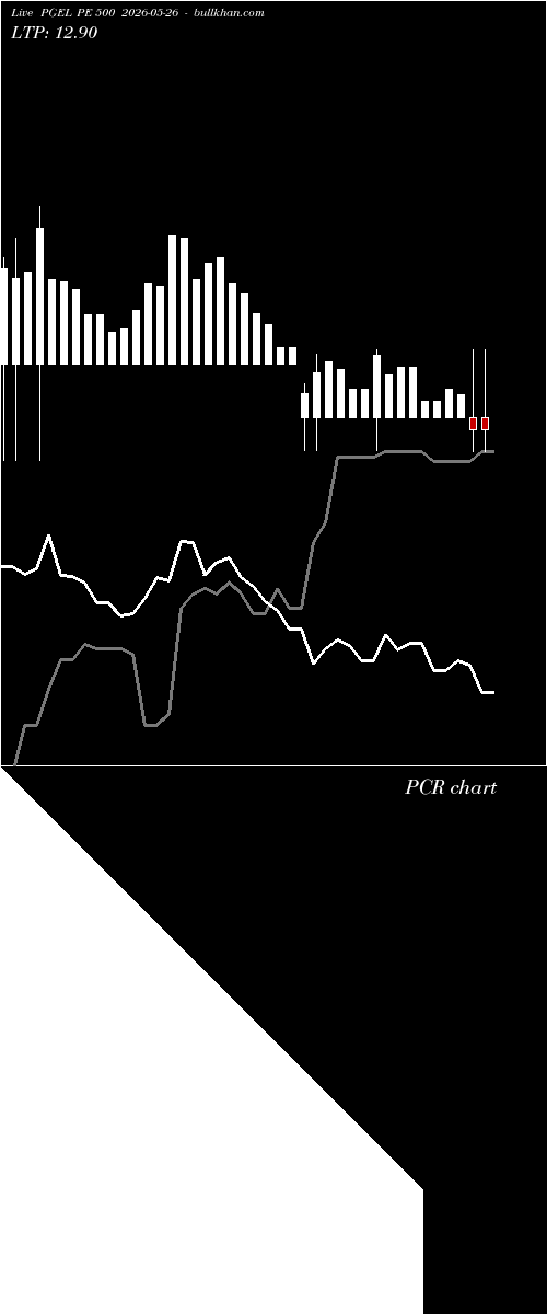  option chart PGEL PE 500 2026-05-26 
