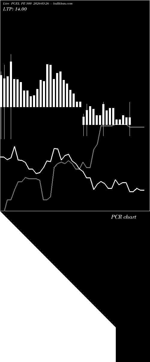  option chart PGEL PE 500 2026-05-26 