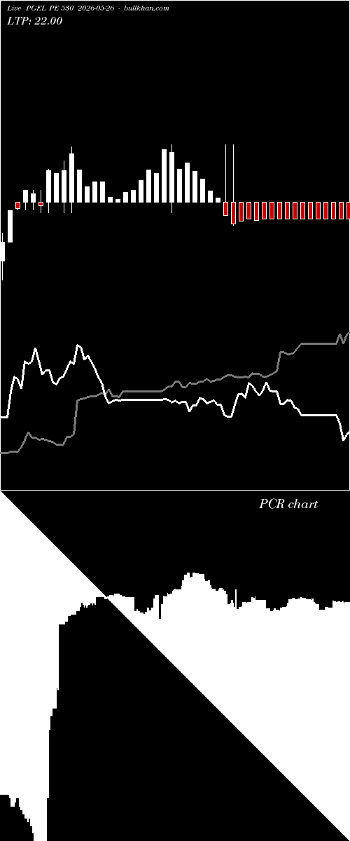  option chart PGEL PE 530 2026-05-26 