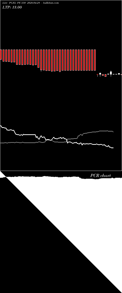  option chart PGEL PE 550 2026-04-28 