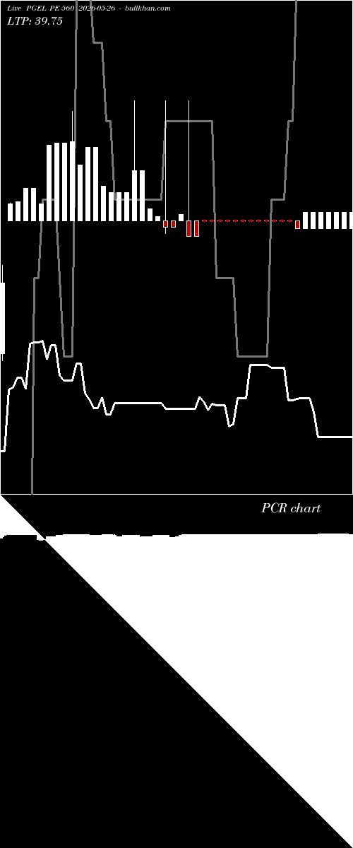 option chart PGEL PE 560 2026-05-26 