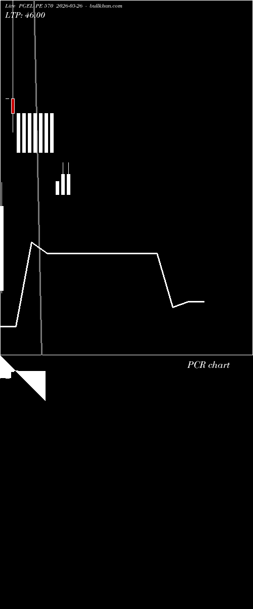  option chart PGEL PE 570 2026-05-26 