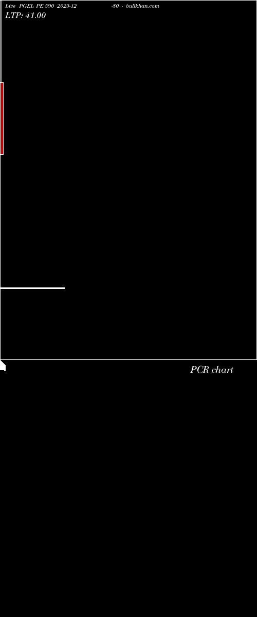  option chart PGEL PE 590 2025-12-30 