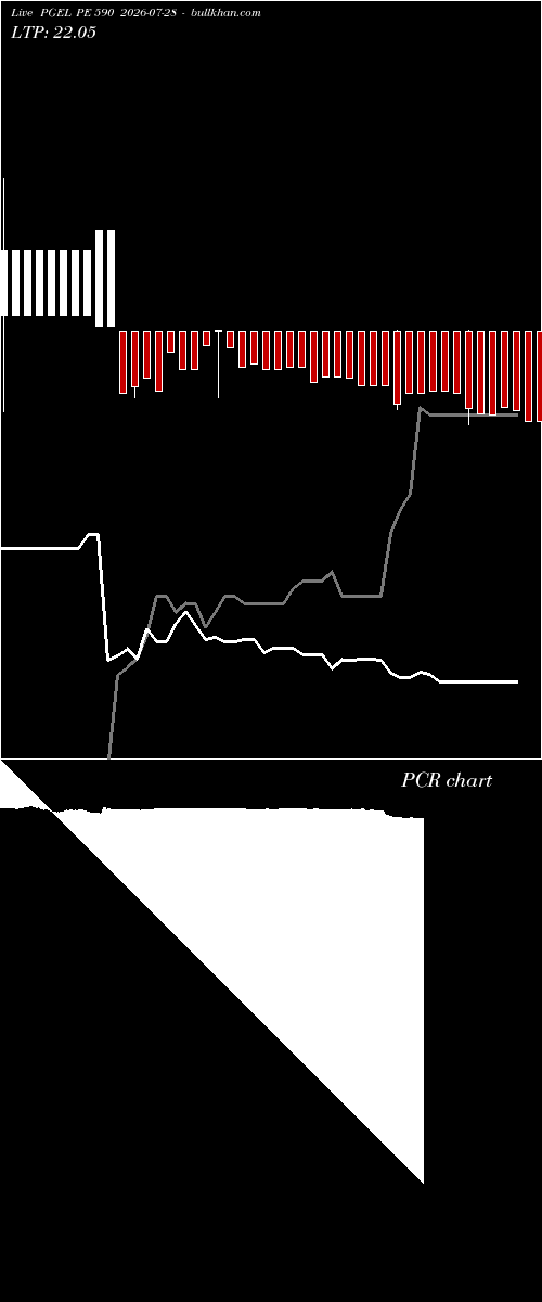  option chart PGEL PE 590 2026-07-28 