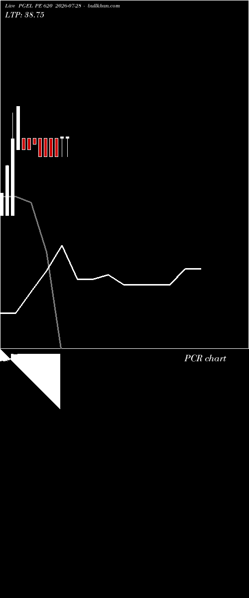 option chart PGEL PE 620 2026-07-28 