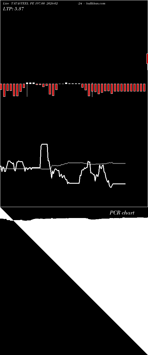  option chart TATASTEEL PE 197.00 2026-02-24 