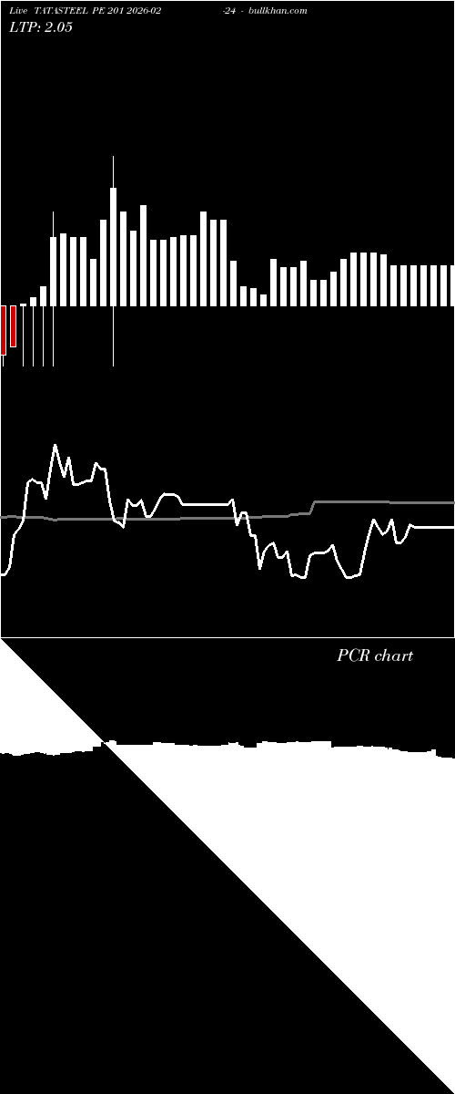  option chart TATASTEEL PE 201 2026-02-24 
