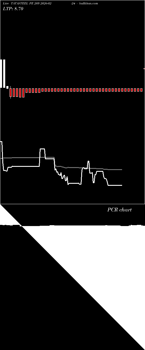  option chart TATASTEEL PE 203 2026-02-24 