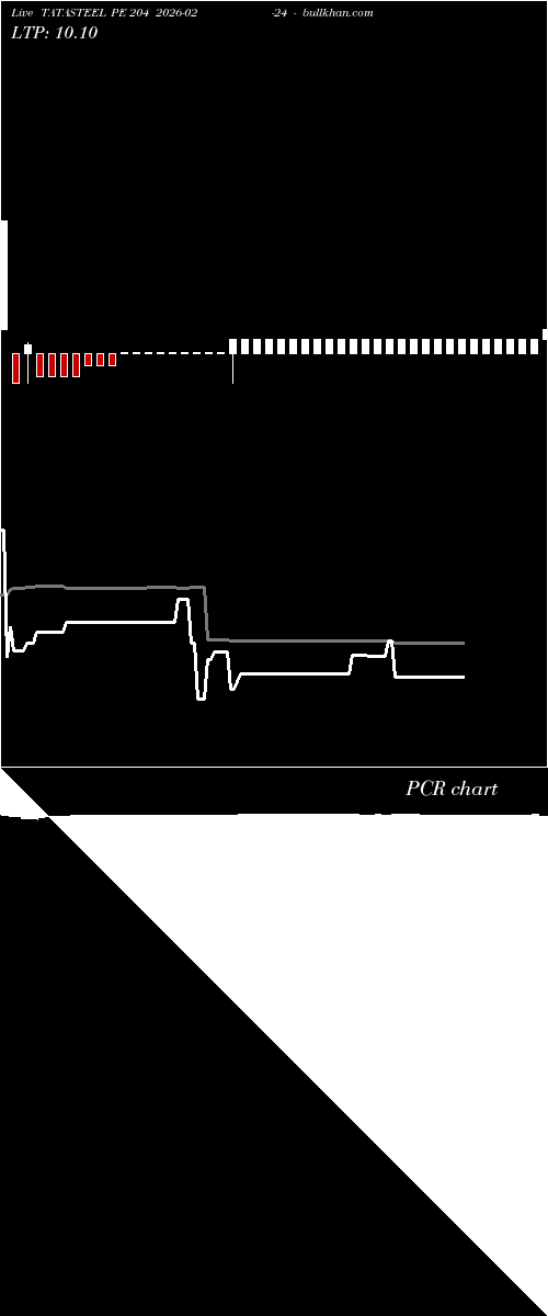  option chart TATASTEEL PE 204 2026-02-24 