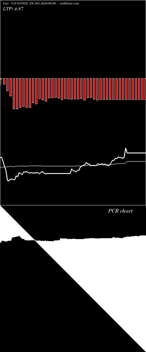  option chart TATASTEEL PE 205 2026-06-30 