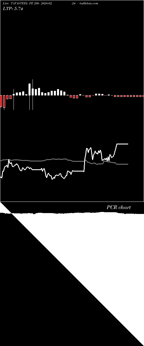  option chart TATASTEEL PE 206 2026-02-24 