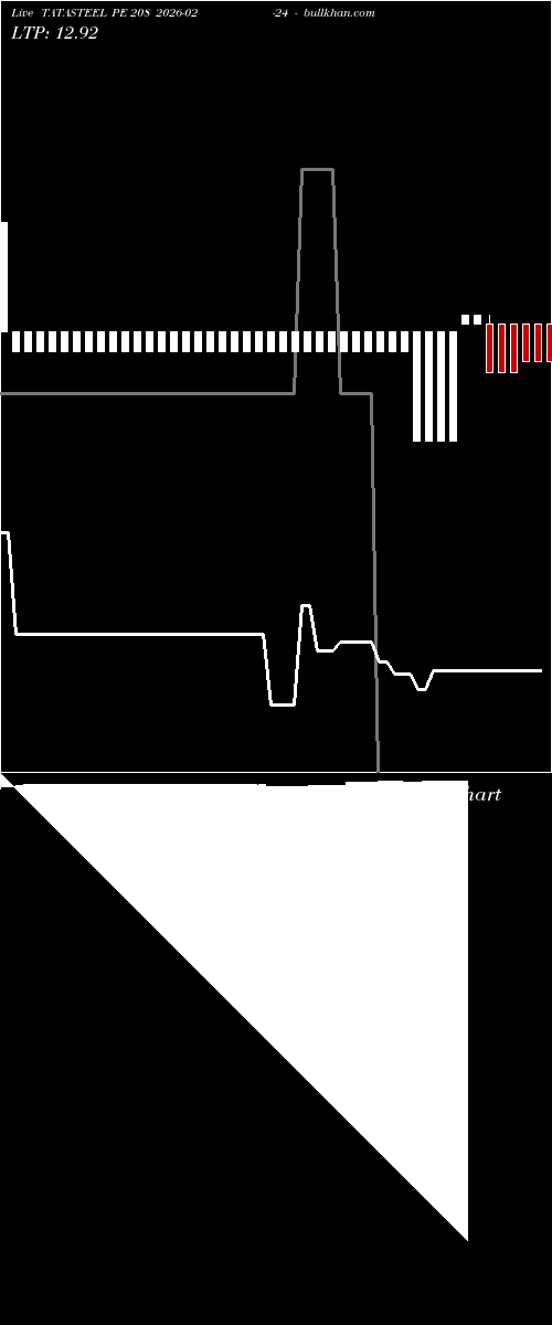  option chart TATASTEEL PE 208 2026-02-24 