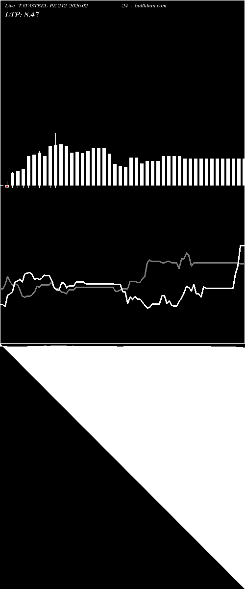  option chart TATASTEEL PE 212 2026-02-24 