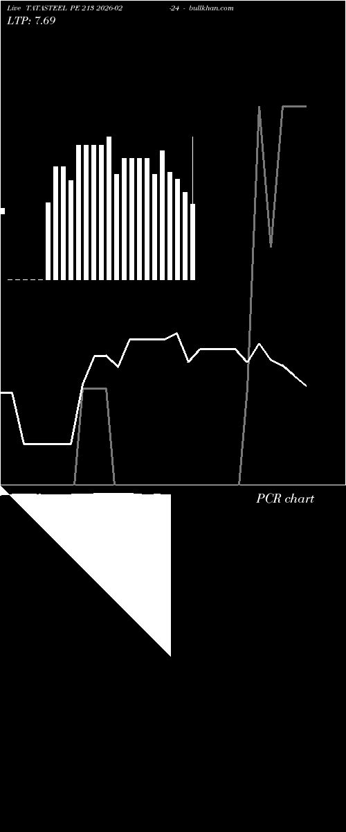 option chart TATASTEEL PE 213 2026-02-24 