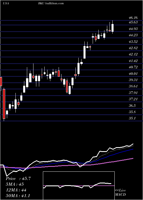  Daily chart BankunitedInc
