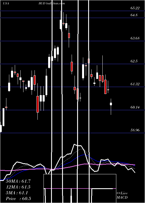  Daily chart AnheuserBusch