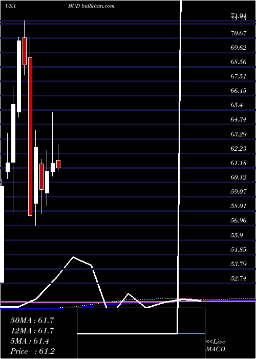  monthly chart AnheuserBusch