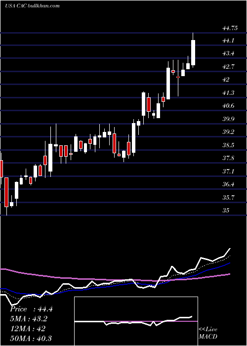  Daily chart CamdenNational