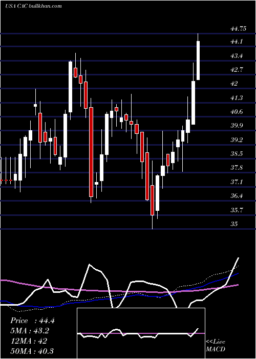  weekly chart CamdenNational