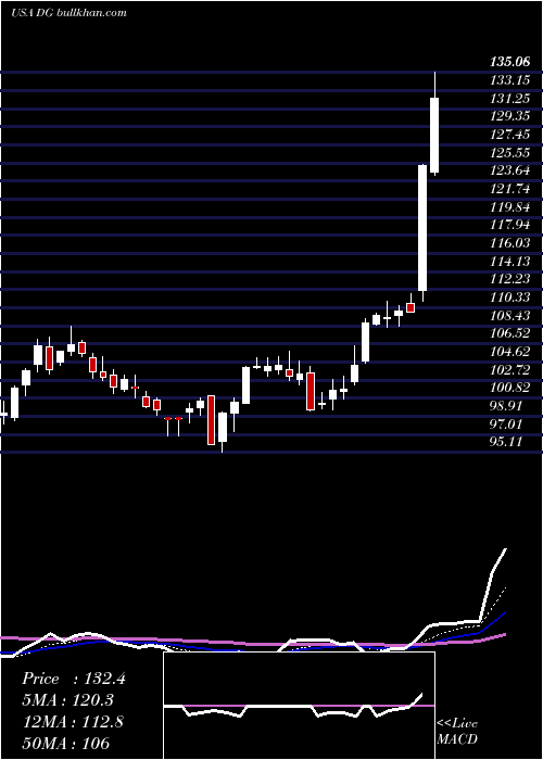  Daily chart DollarGeneral