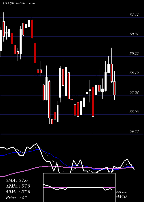  Daily chart GildanActivewear