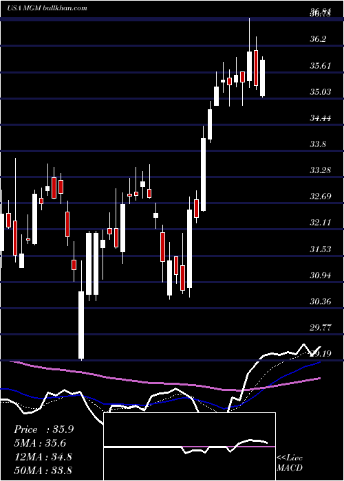  Daily chart MgmResorts