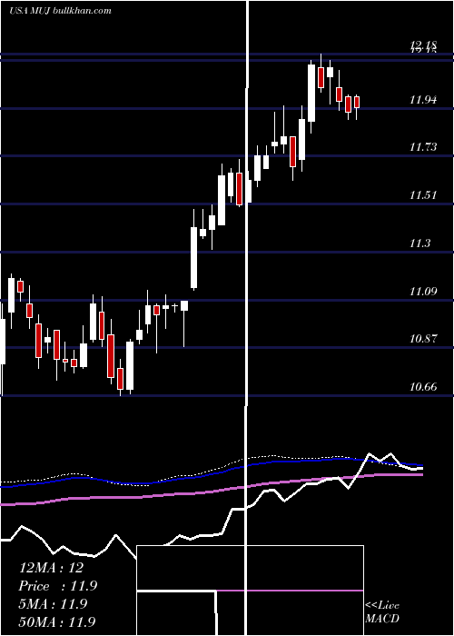  weekly chart BlackrockMuniholdings