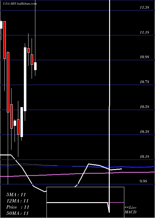  monthly chart BlackrockMuniyield