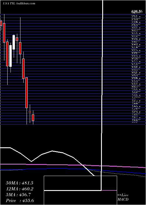  monthly chart TylerTechnologies